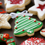 photo of beautiful christmas cookies
