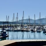 Boats docked at John Wayne Marina